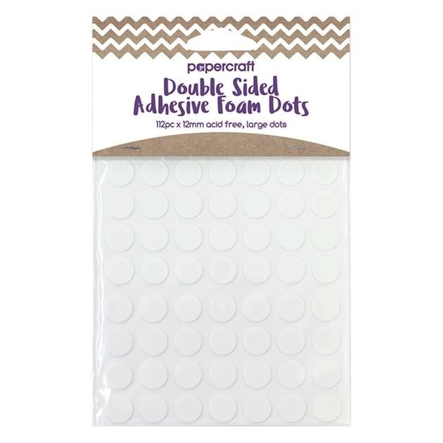 PaperCraft Adhesive Foam Dots 112 Double-Sided 12mm ACID FREE