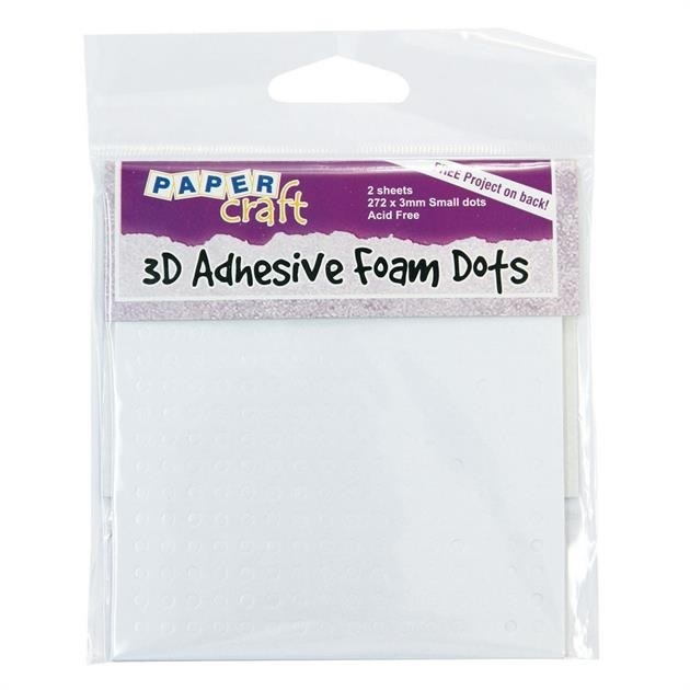 PaperCraft Adhesive Foam Small Dots 272 Double-Sided 3mm ACID FREE