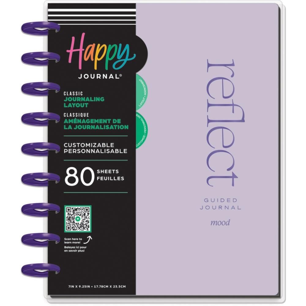 Reflect and Grow - Mood - Classic Disc Bound Memory Keeping Journal by Happy Planners