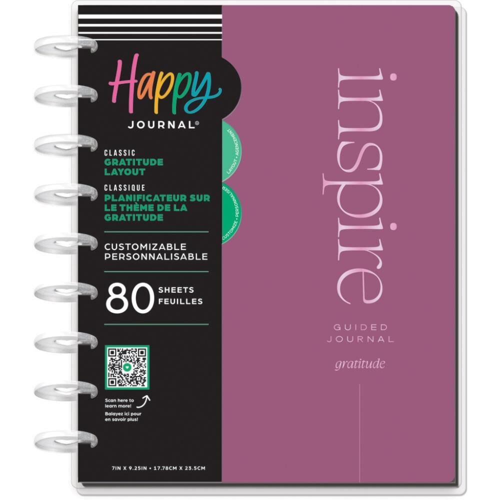 Reflect and Grow - Grattitude - Classic Disc Bound Memory Keeping Journal by Happy Planners