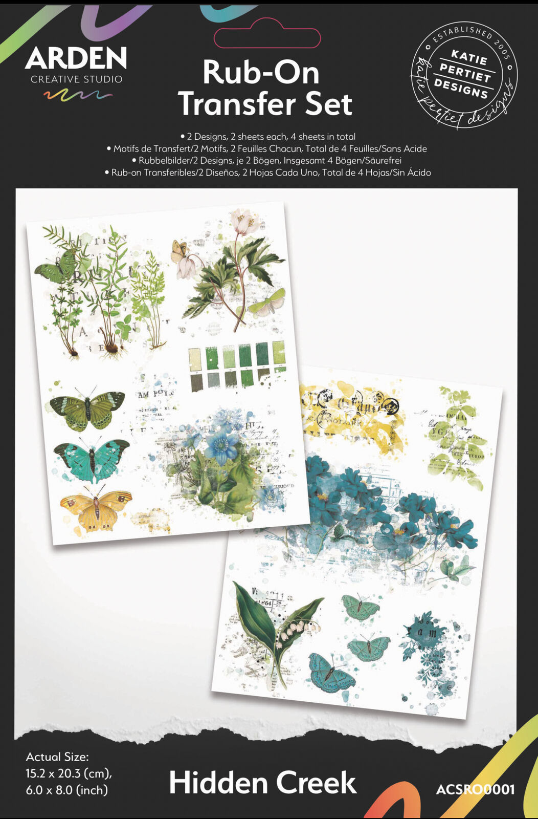 Arden Creative Rub-On Transfer Set - Hidden Creek