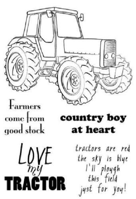 Woodware Clear Stamps Tractor