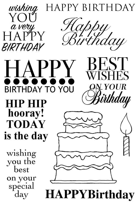 Woodware Clear Stamps Plenty Of Birthdays