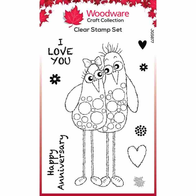 Woodware Clear Singles Pedro & Rosa 4 in x 6 in Stamp Set JGS877