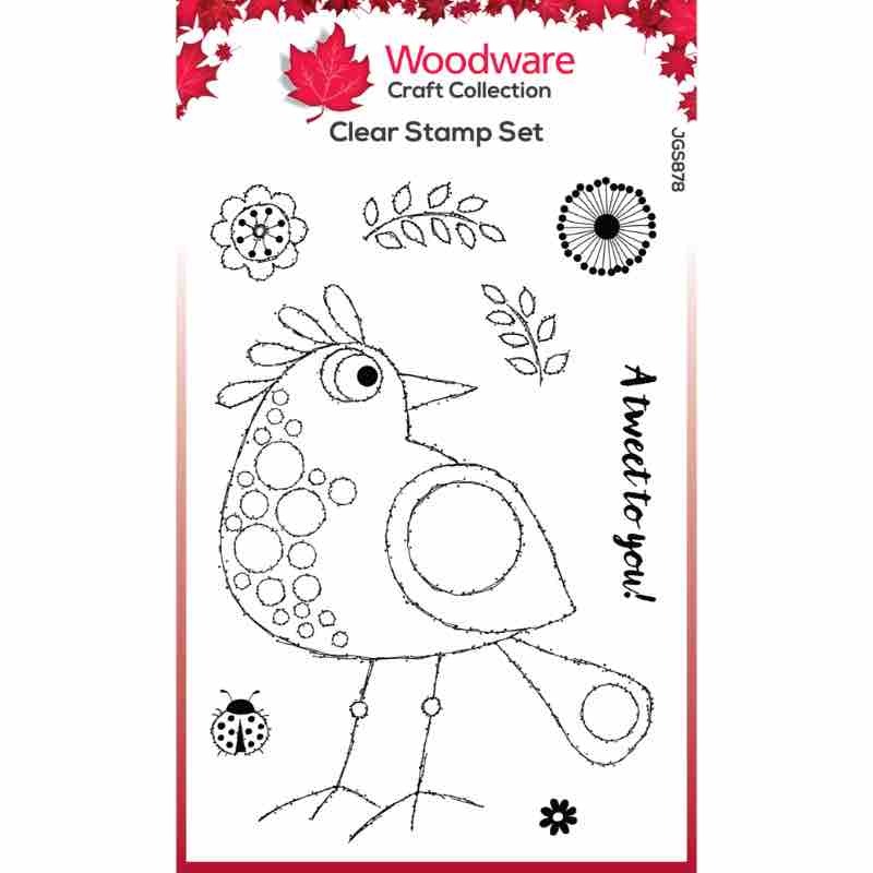 Woodware Clear Singles Lola 4 in x 6 in Stamp Set JGS878