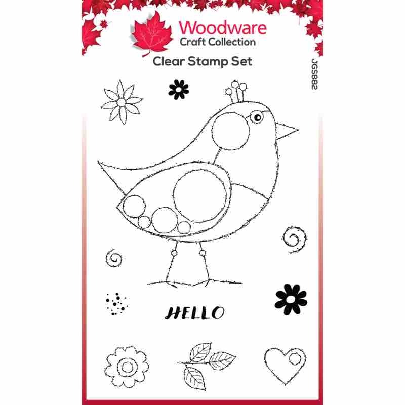 Woodware Clear Singles Diego 4 in x 6 in Stamp Set JGS882