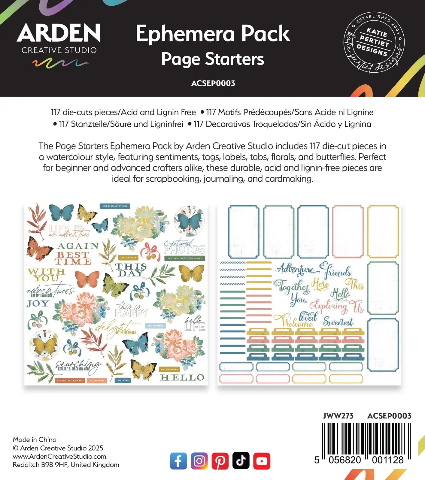 Arden Creative Ephemera Pack - Page Starters