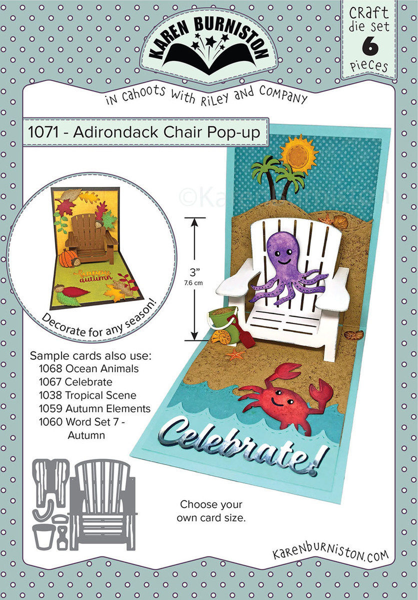 Karen Burniston Craft Dies Adirondack Chair Pop-Up Karen Burniston Craft Dies Adirondack Chair Pop-Up