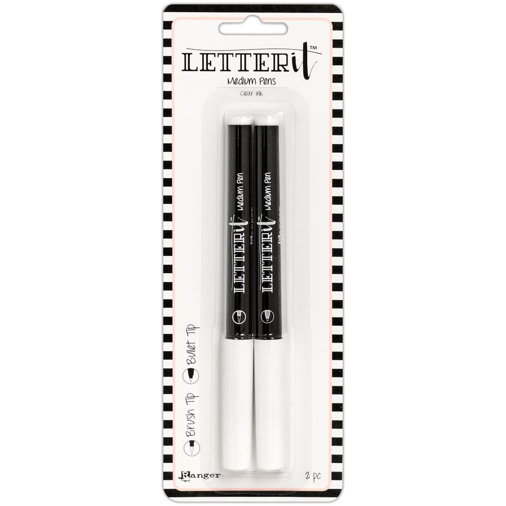 Ranger Letter It Medium Pen Set 2/Pkg Brush and Bullet Nib