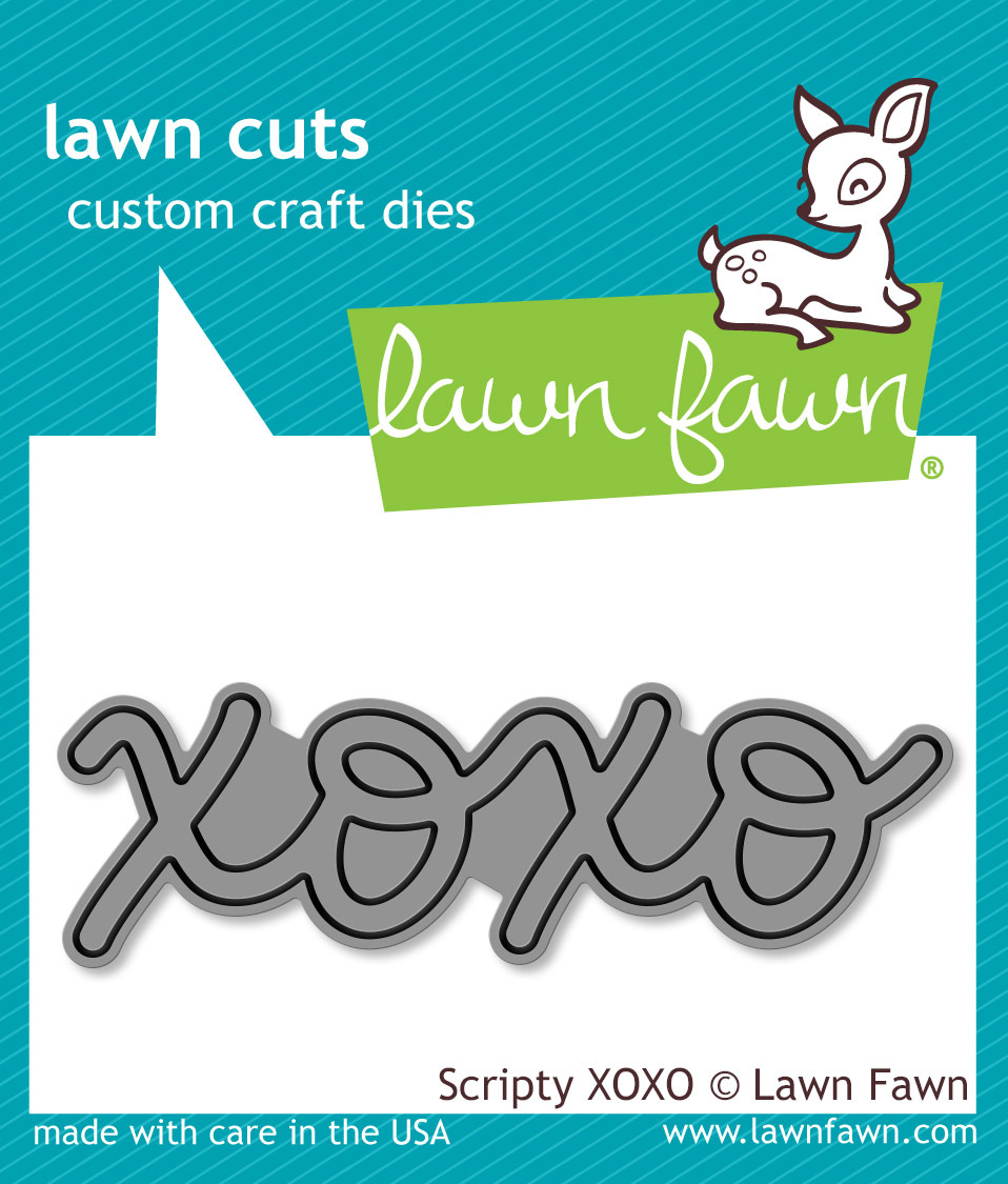 Lawn Fawn Cuts Scripty XOXO Die LF1029 