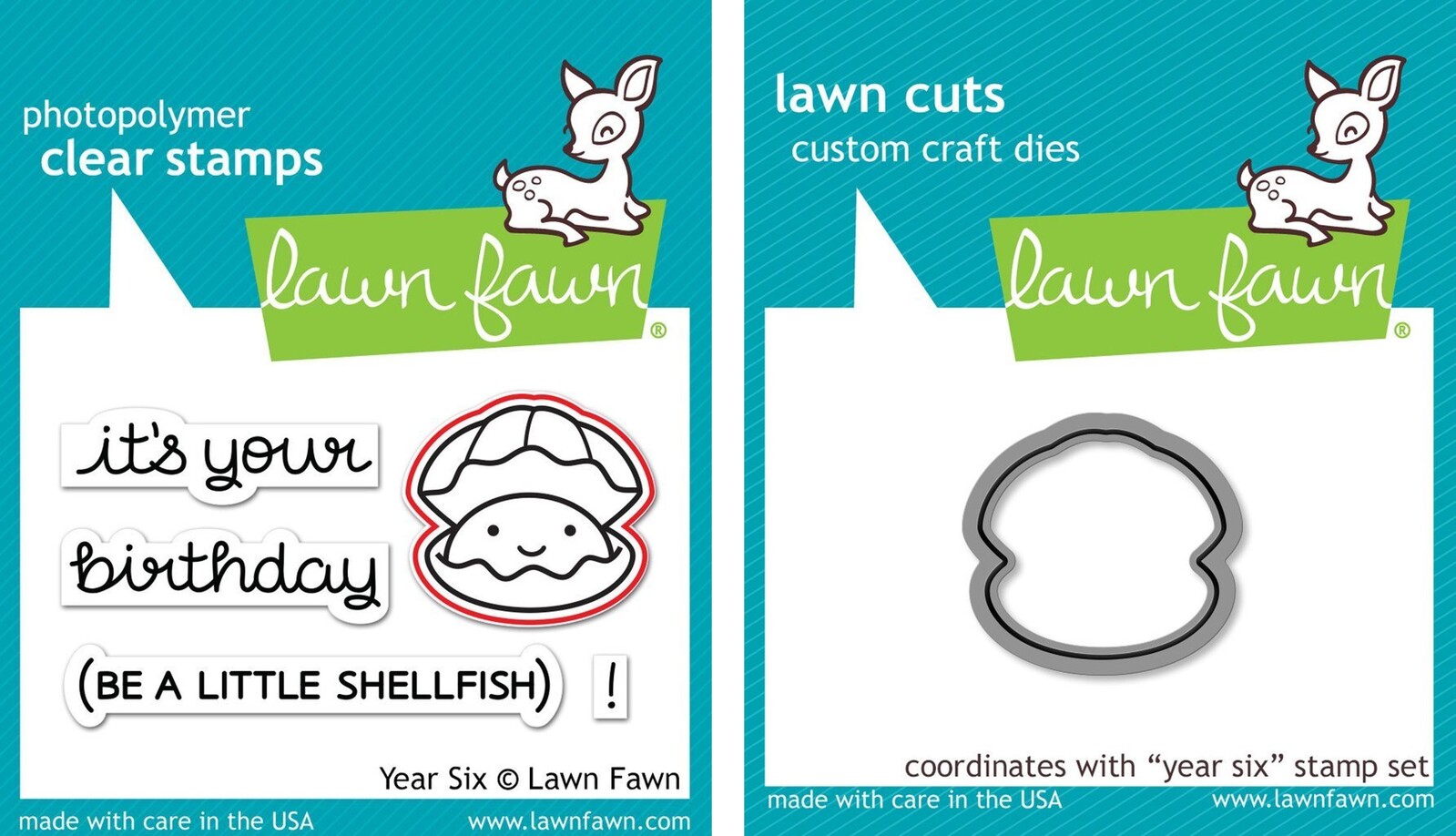 Lawn Fawn Year Six Stamp+Die Bundle