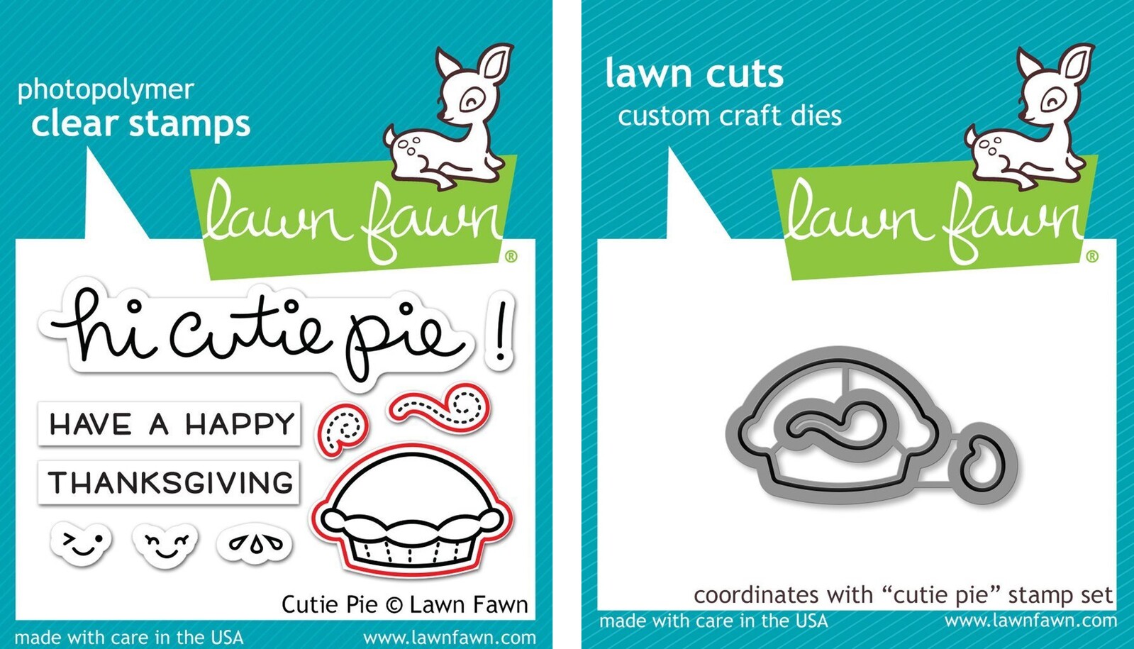 Lawn Fawn Cutie Pie Stamp+Die Bundle