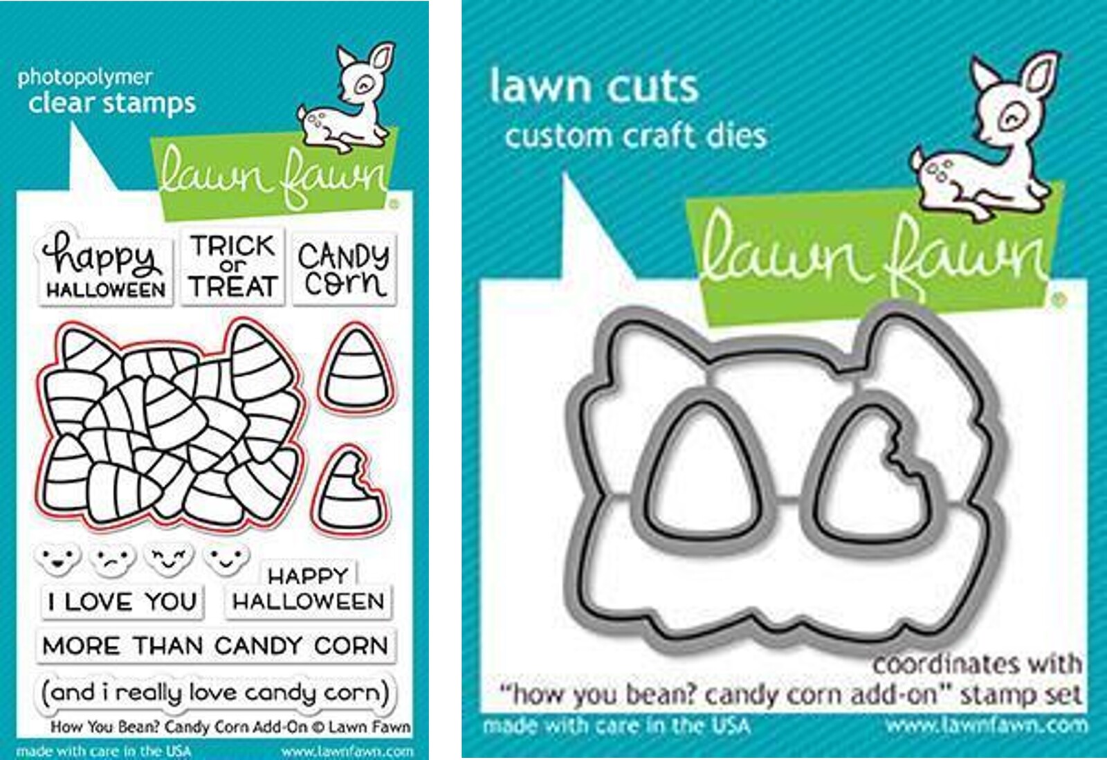 Lawn Fawn How You Bean? Candy Corn Add-On Stamp+Die Bundle