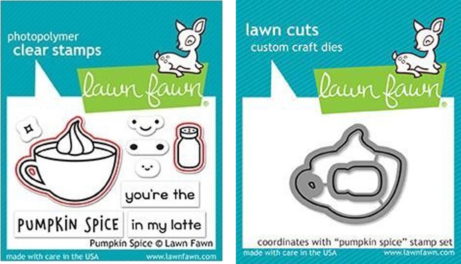 Lawn Fawn Pumpkin Spice Stamp+Die Bundle