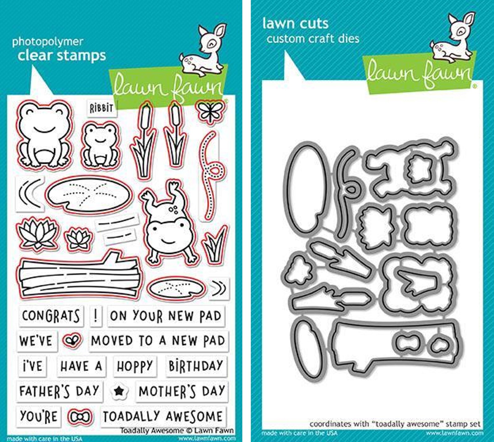 Lawn Fawn Toadally Awesome Stamp+Die Bundle