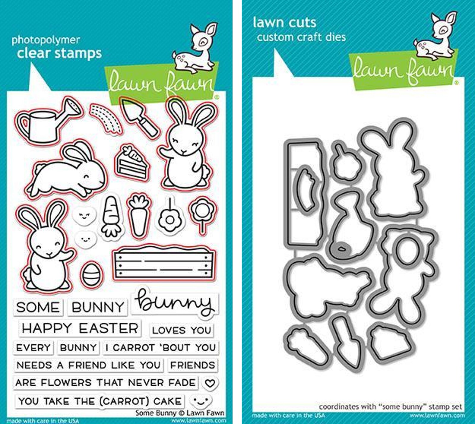 Lawn Fawn Some Bunny Stamp+Die Bundle