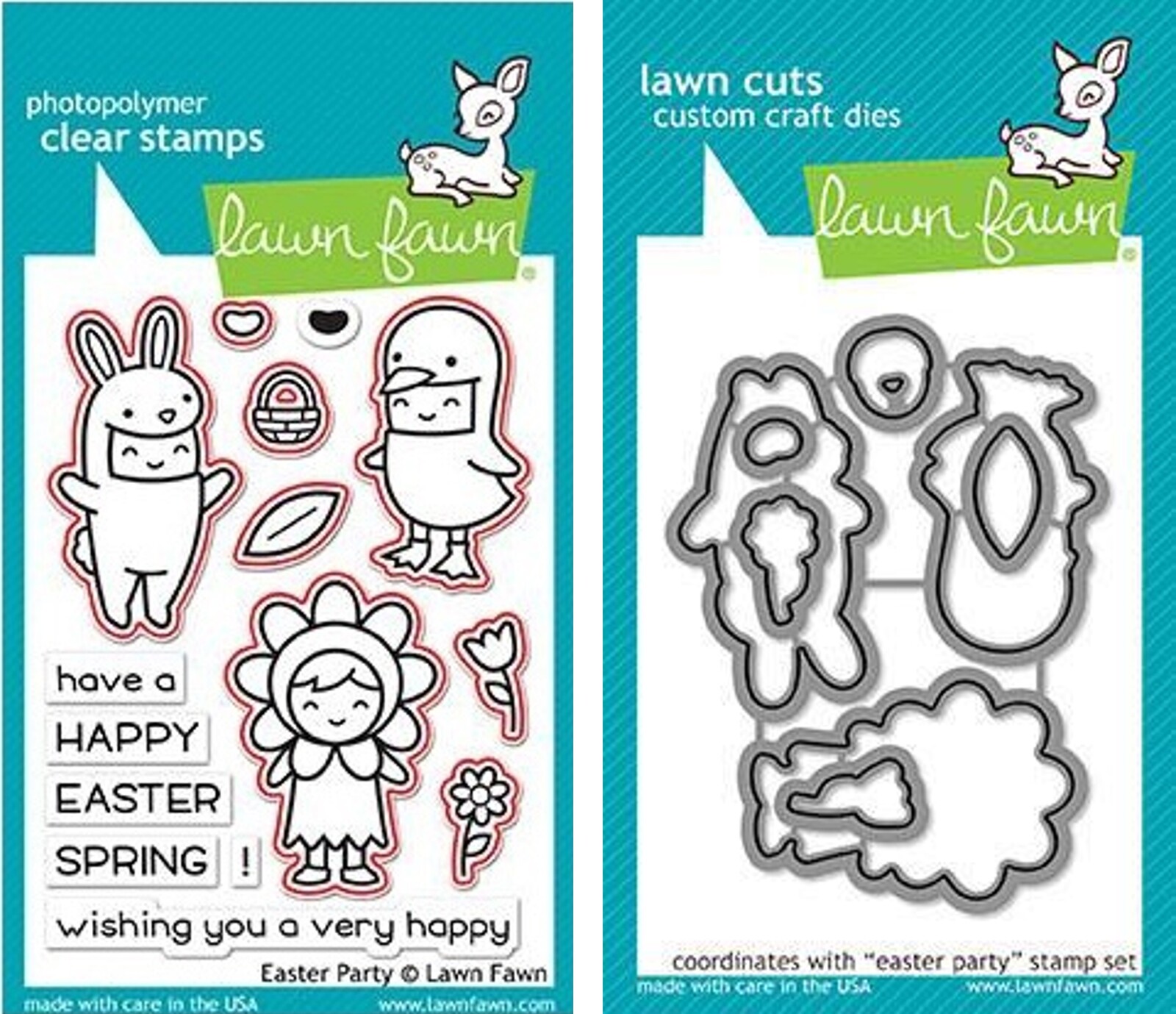 Lawn Fawn Easter Party Stamp+Die Bundle