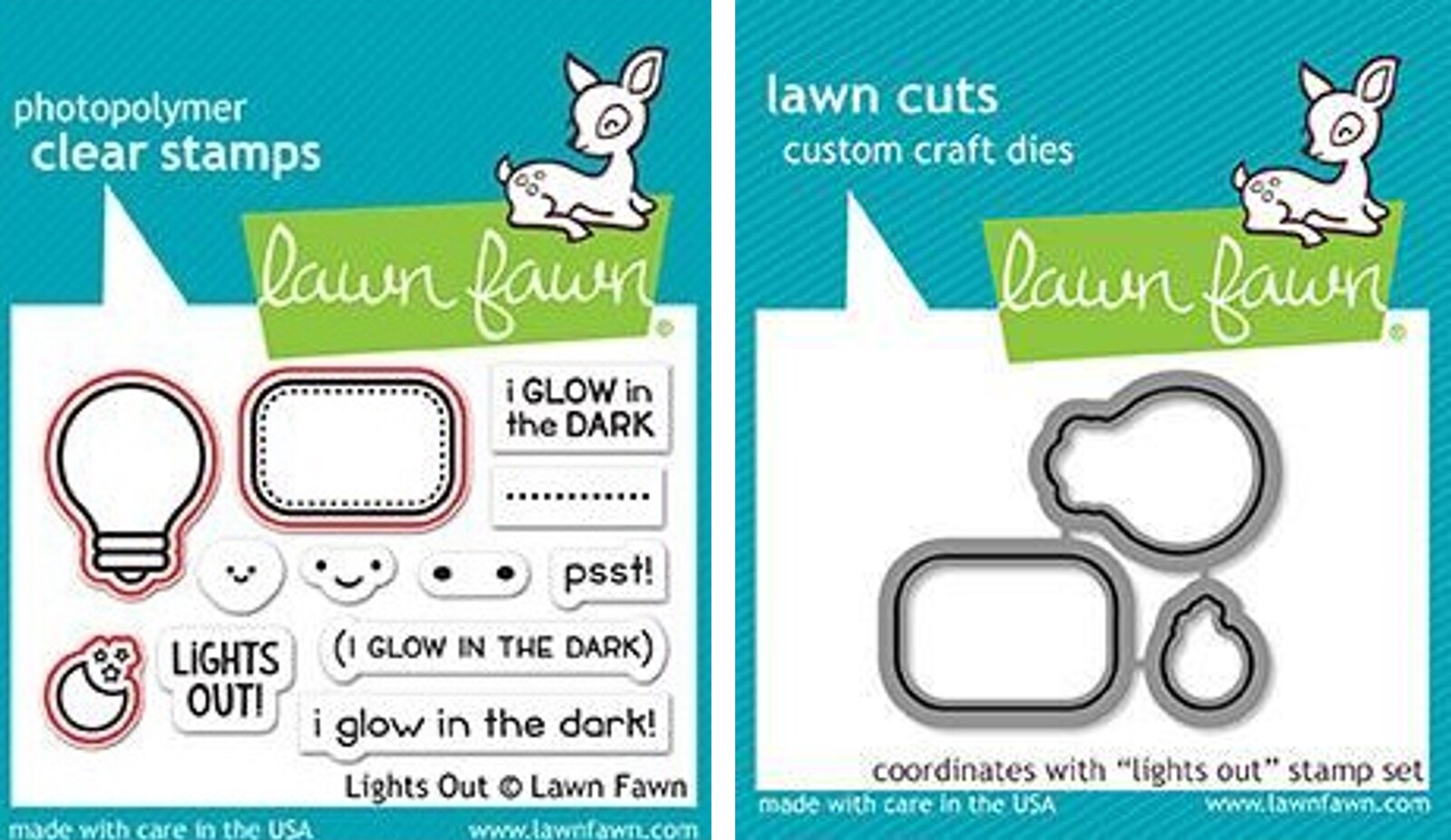 Lawn Fawn Lights Out Stamp+Die Bundle