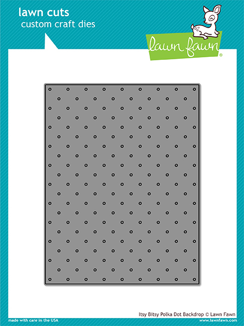 Lawn Fawn Cuts Itsy Bitsy Polka Dot Backdrop LF1721