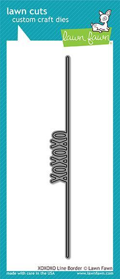 Lawn Fawn Cuts XOXOXO Line Border Dies LF1829