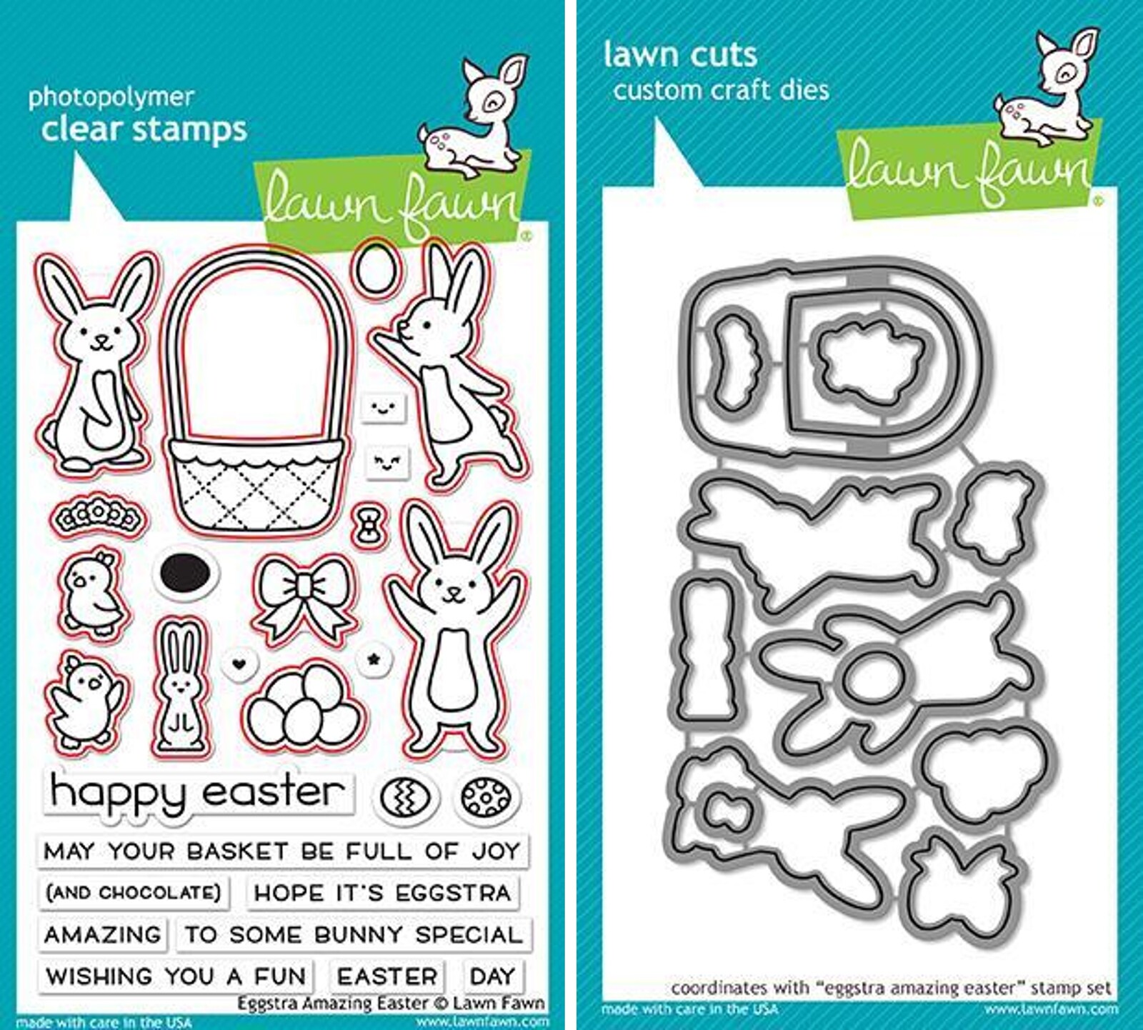 Lawn Fawn Eggstra Amazing Easter Stamp+Die Bundle
