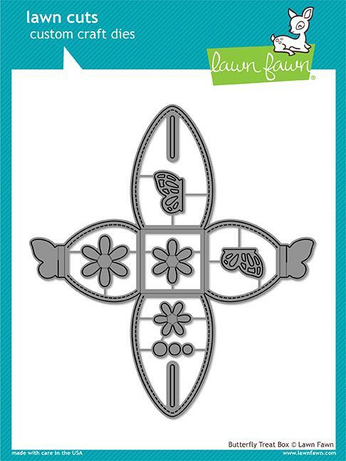 Lawn Fawn Cuts Butterfly Treat Box Dies LF1905