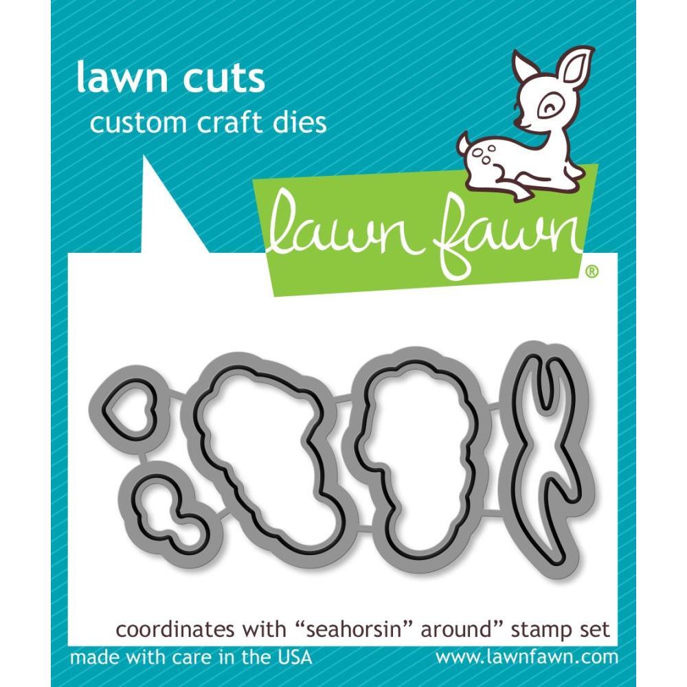 Lawn Fawn Cuts Seahorsin' Around Dies LF1968