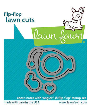 Lawn Fawn - Lawn Cuts - Anglerfish Flip-Flop Dies - LF2011