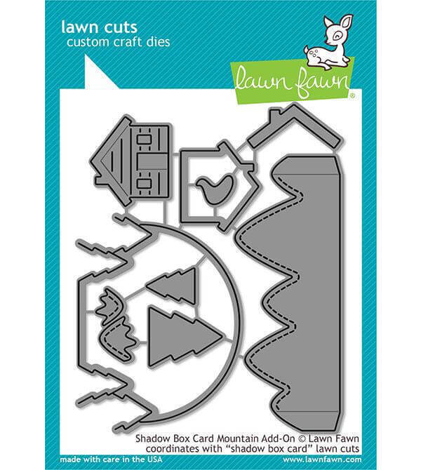 Lawn Fawn Cuts Shadow Box Card Mountain Add-On LF2055