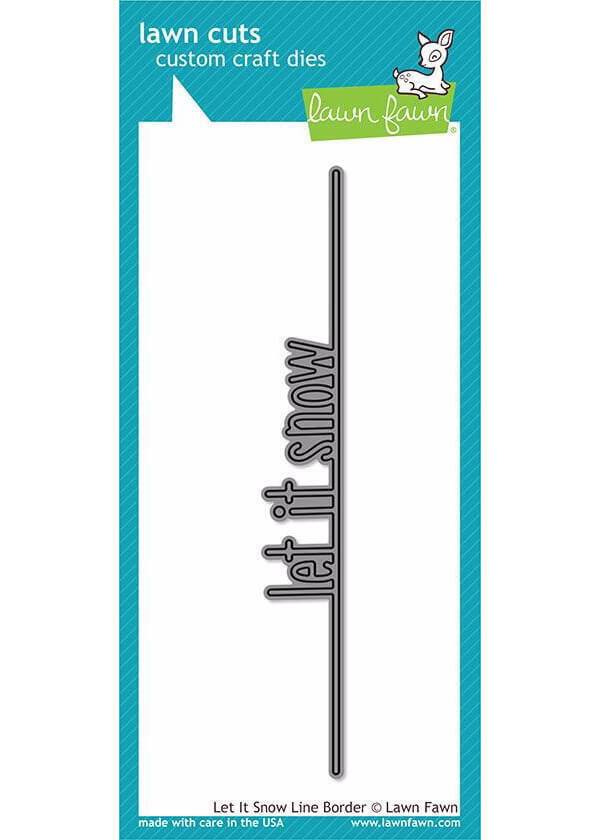 Lawn Fawn Cuts Let It Snow Line Border LF2063