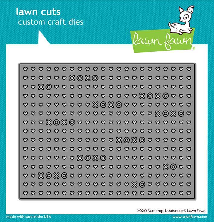 Lawn Fawn Cuts XOXO Backdrop Landscape Dies LF2178