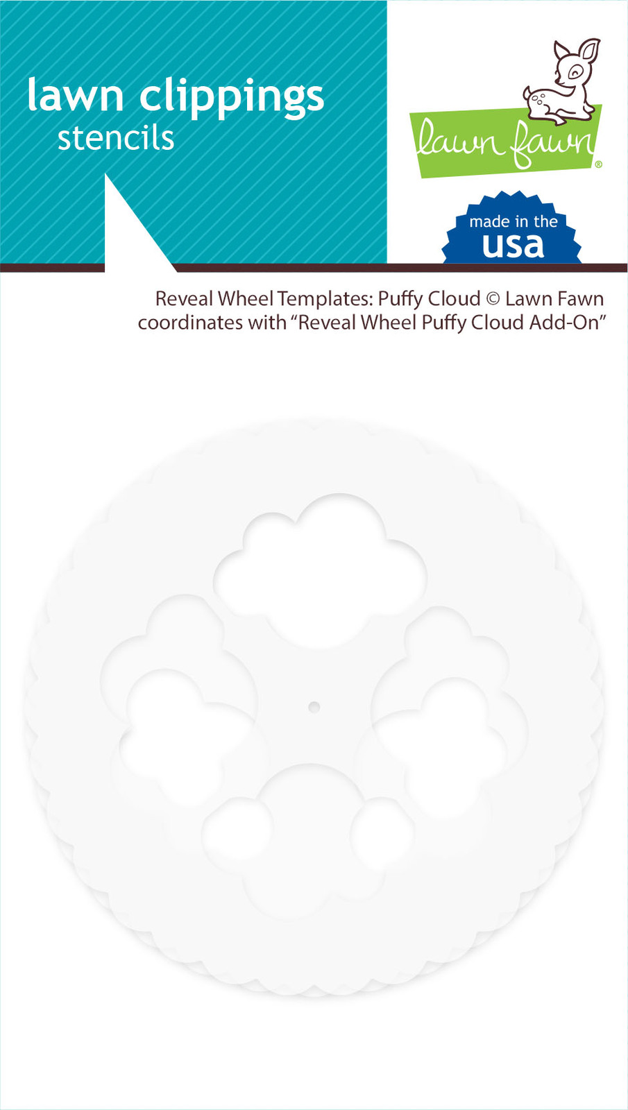 Lawn Fawn Cuts Reveal Wheel Templates: Puffy Cloud LF2350