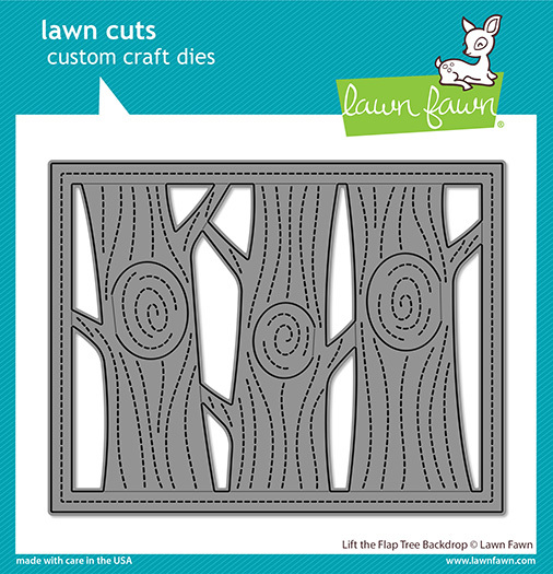 Lawn Fawn Cuts Lift The Flap Tree Backdrop LF2451