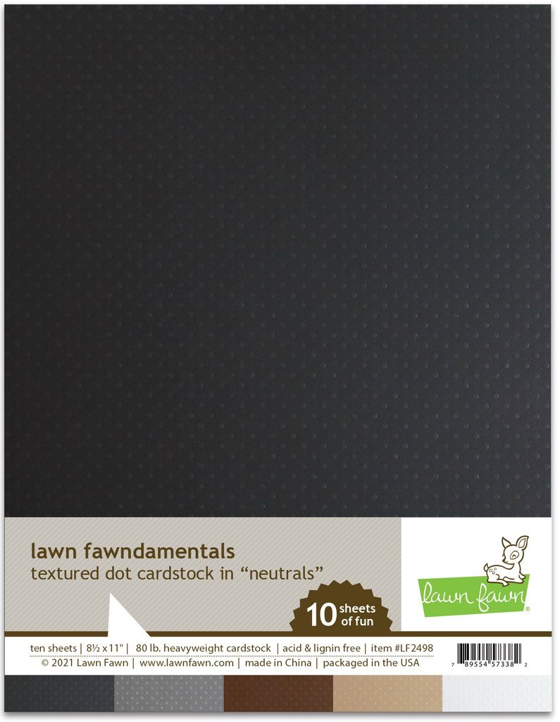 Lawn Fawn Textured Dot Cardstock - Neutrals LF2498