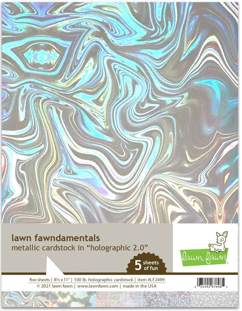 Lawn Fawn Metallic Cardstock - Holographic 2.0 LF2499