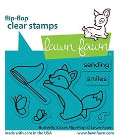 Lawn Fawn Stamps Butterfly Kisses Flip Flip LF2516