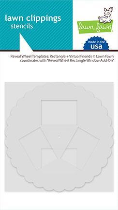 Lawn Fawn Reveal Wheel Templates: Rectangle and Virtual Friends LF2521