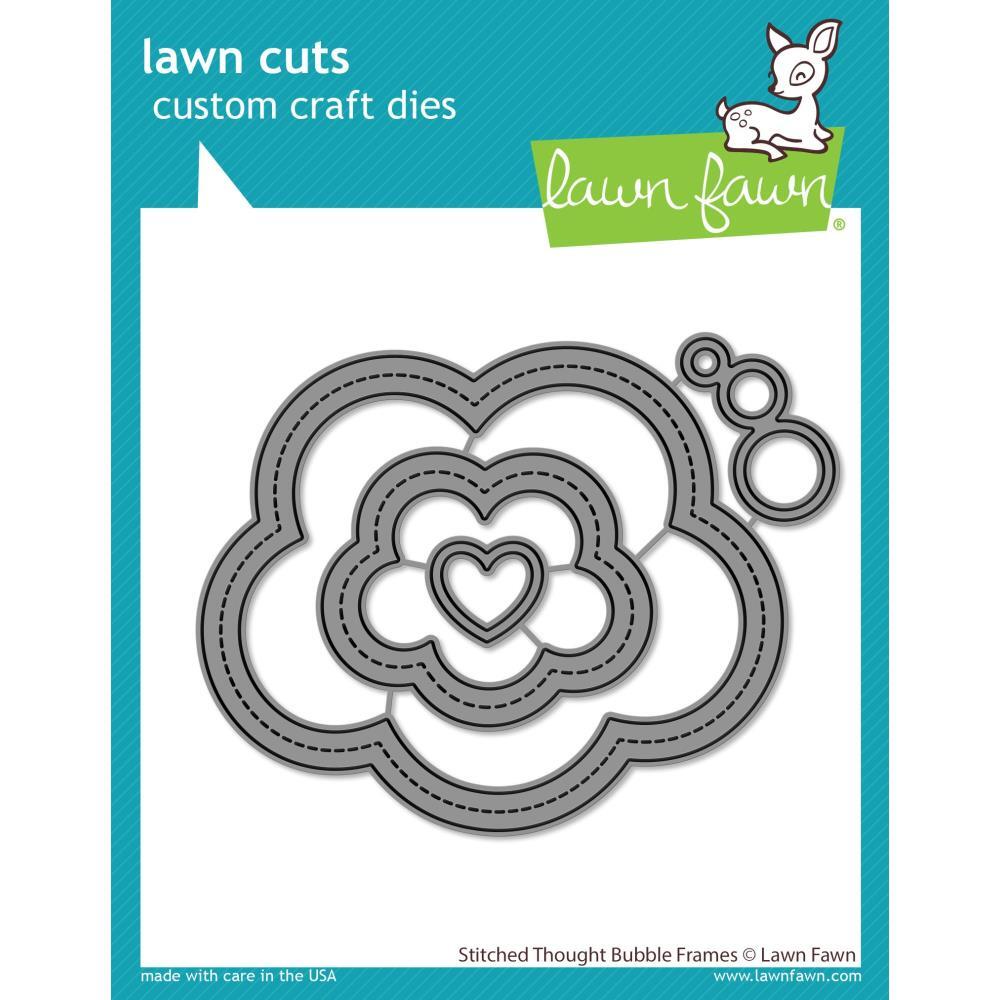 Lawn Fawn Cuts Outside In Stitched Thought Bubble Stackables Die LF2574