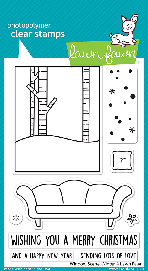 Lawn Fawn Stamps Window Scene: Winter LF2672