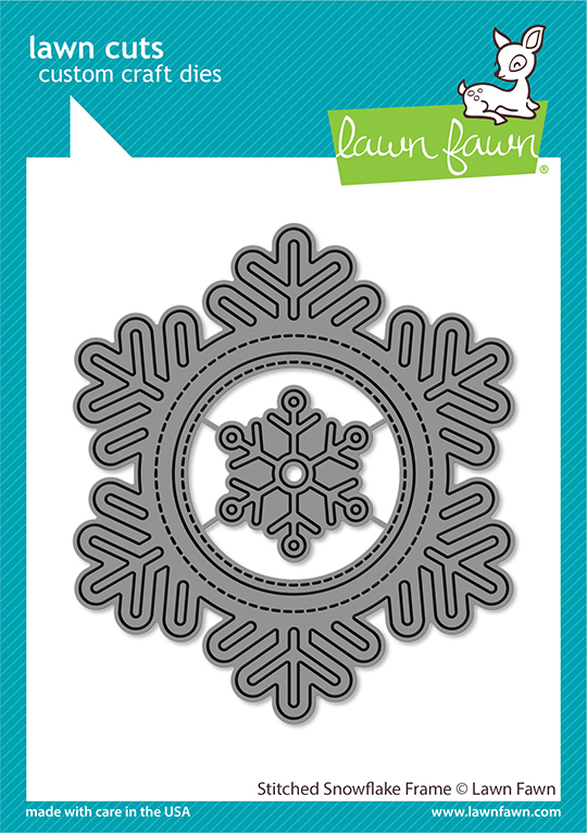 Lawn Fawn Dies Stitched Snowflake Frame LF2701