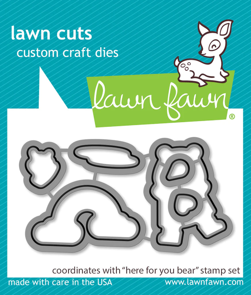 Lawn Fawn - Lawn Cuts - Here for You Bear Dies - LF2846