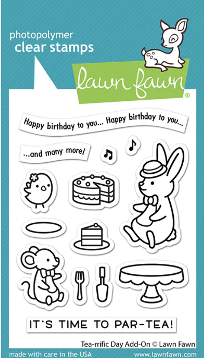 Lawn Fawn Stamps Tea-Riffic Day Add-On LF2858