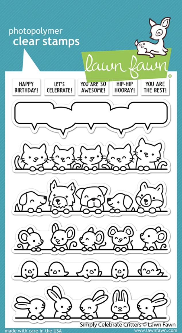 Lawn Fawn Stamps Simply Celebrate Critters LF2860