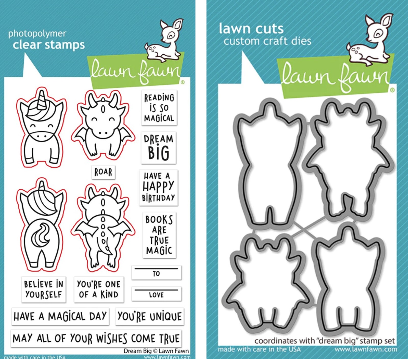 Lawn Fawn Dream Big Stamp and Die Bundle