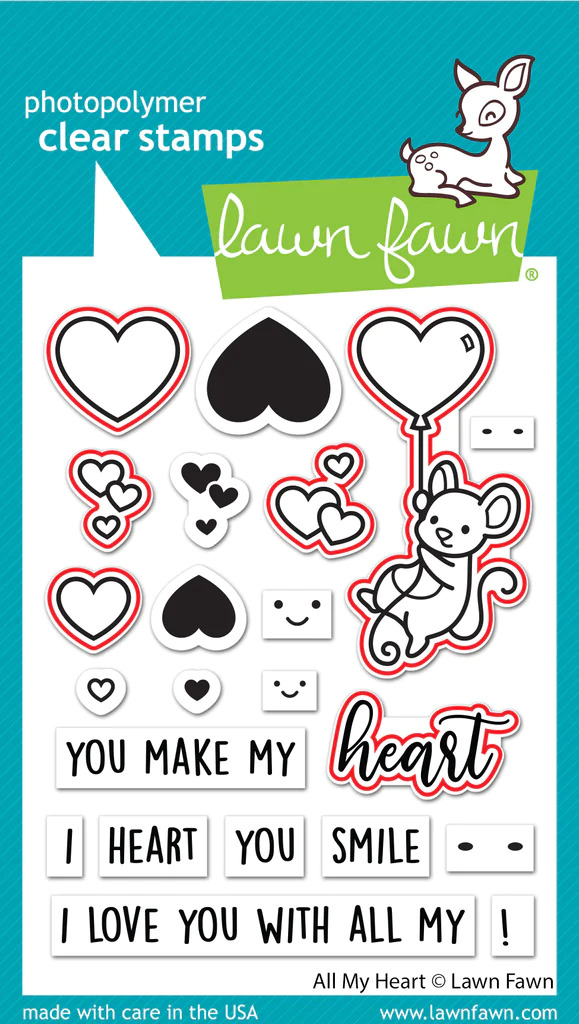 Lawn Fawn - All My Heart - Stamp and Die Bundle