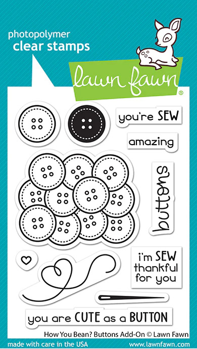 Lawn Fawn - Stamps - How You Bean? Buttons Add-On - LF3063