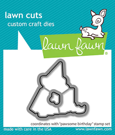 Lawn Fawn - Lawn Cuts - Pawsome Birthday Dies - LF3163