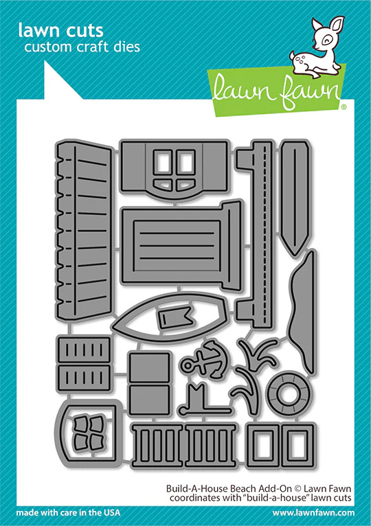 Lawn Fawn - Lawn Cuts - Build-A-House Beach Add-on Die - LF3182