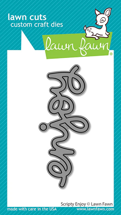 Lawn Fawn - Lawn Cuts - Scripty Enjoy - LF3186