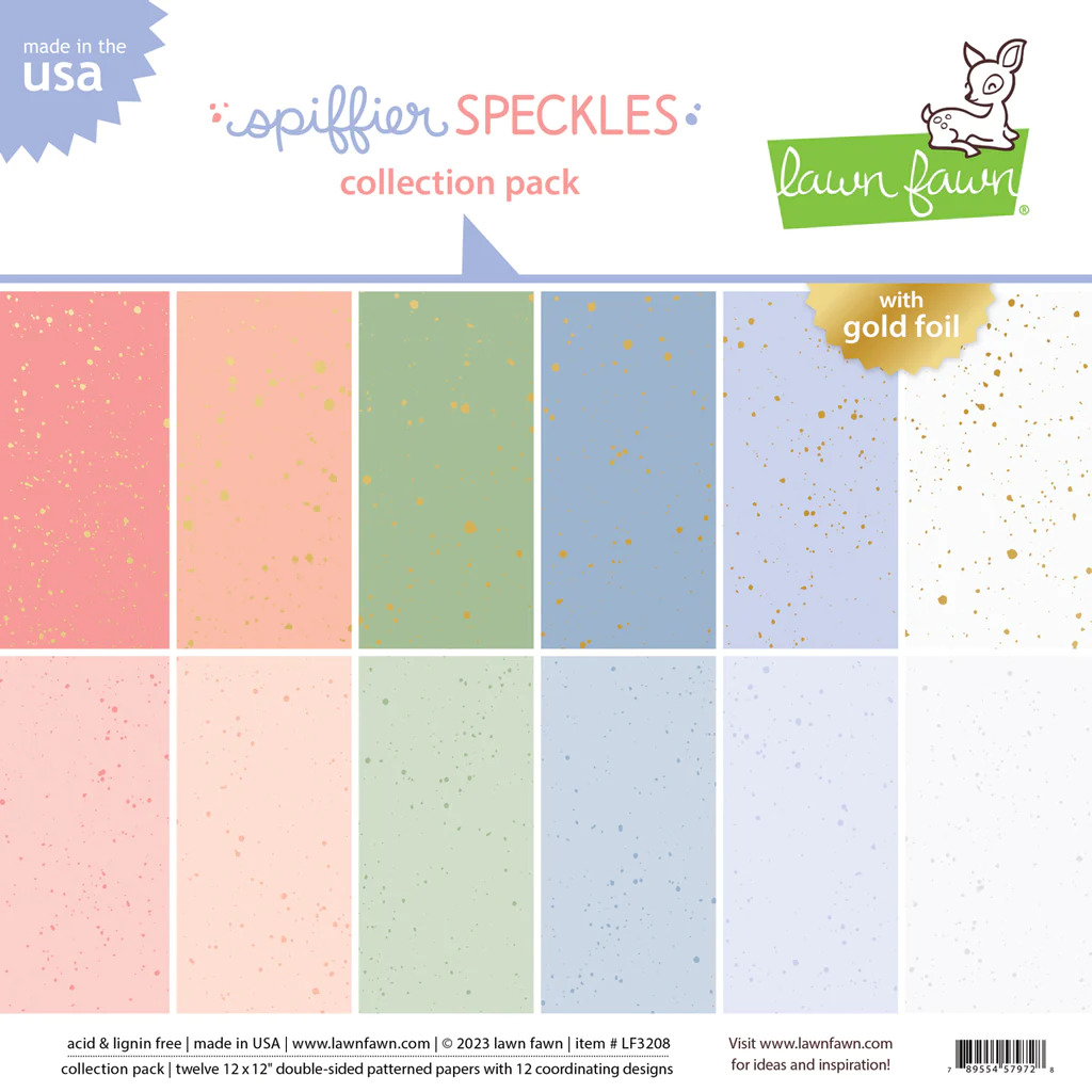 Lawn Fawn - Paper - Spiffier Speckles - Collection Pack - LF3208